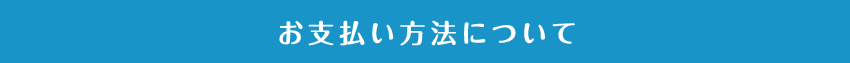 お支払い方法について